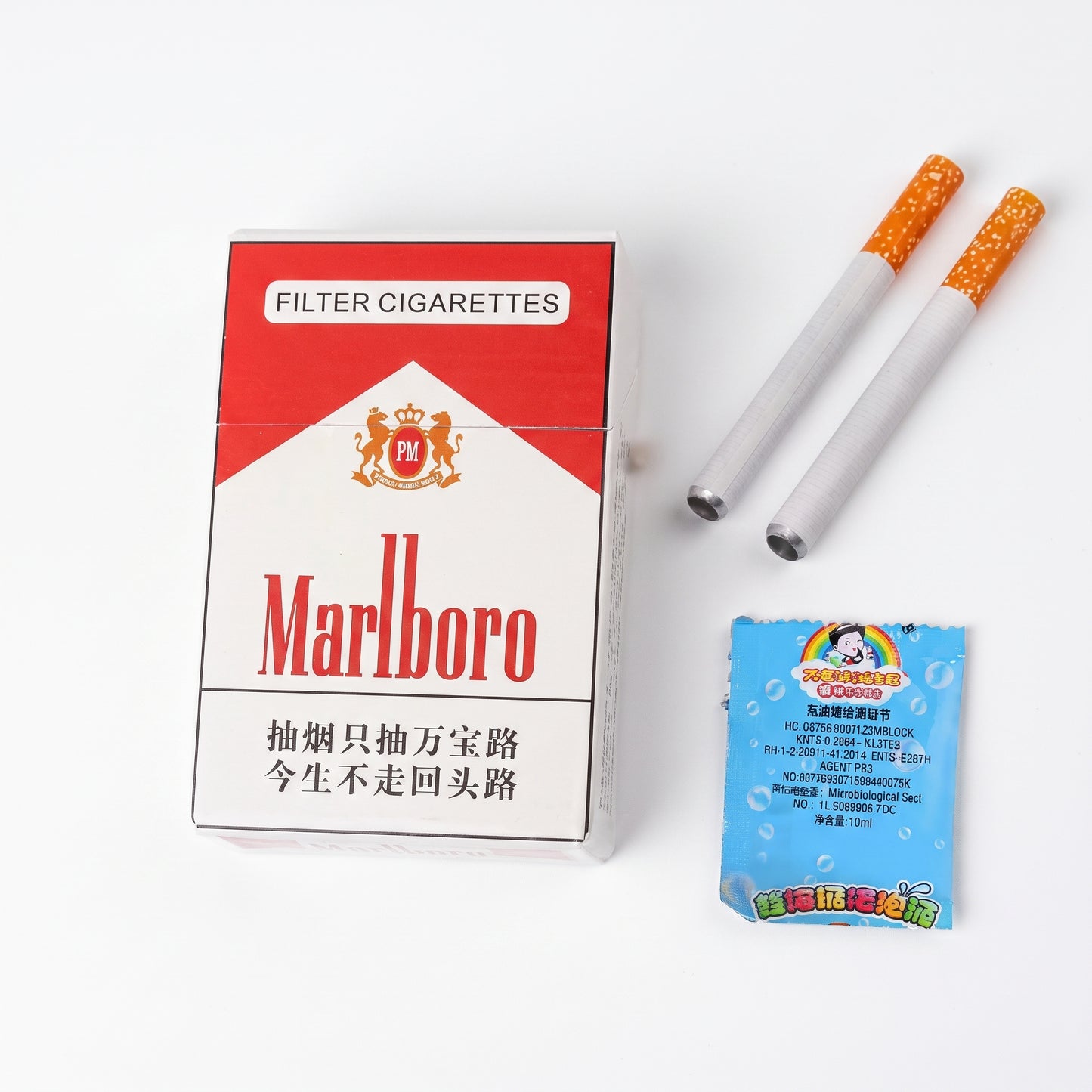 Juguete de Burbujas con Forma de Cigarrillo | Accesorio de Broma Divertido para Fiestas y Fotos